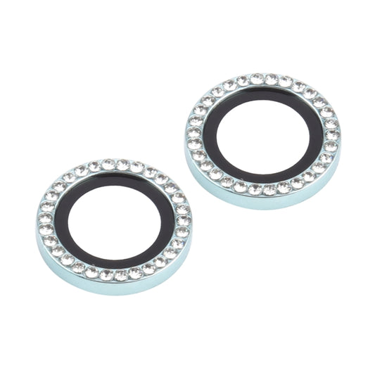 For iPhone 16 / 16 Plus 9H Point Drill Camera Lens Protector Ring(Green) by buy2fix