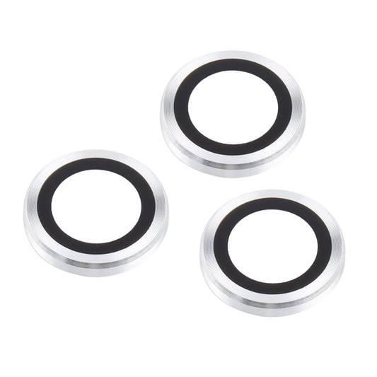 For iPhone 16 Pro / 16 Pro Max Tempered Glass CD Texture Back Camera Film(Silver) by buy2fix