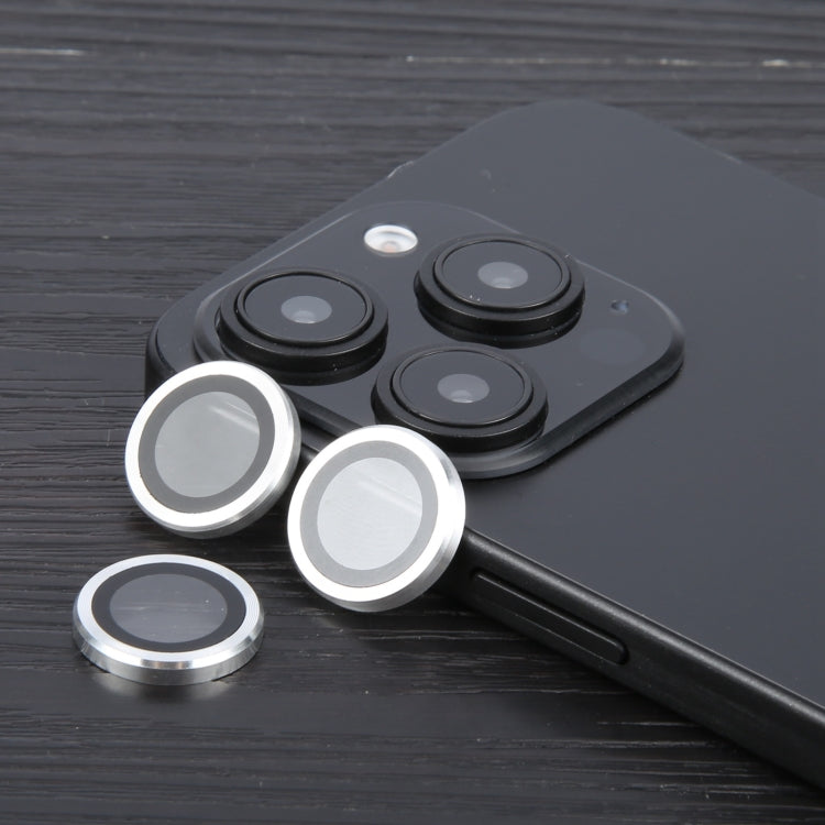 For iPhone 16 Pro / 16 Pro Max Tempered Glass CD Texture Back Camera Film(Silver) by buy2fix