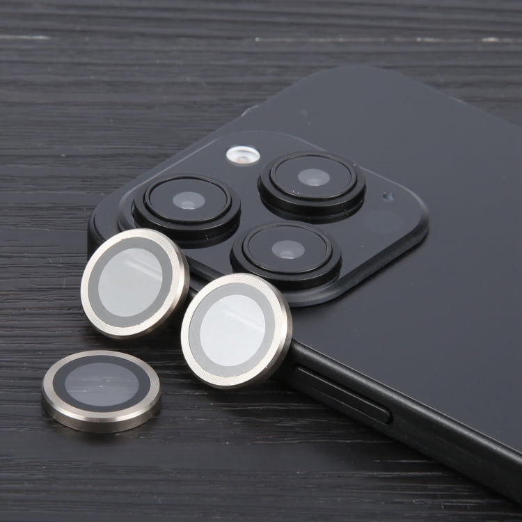 For iPhone 16 Pro / 16 Pro Max Tempered Glass CD Texture Back Camera Film(Titanium Color) by buy2fix