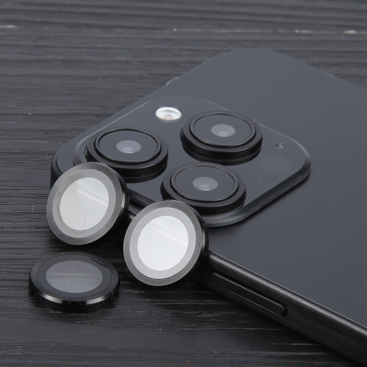 For iPhone 16 Pro / 16 Pro Max Tempered Glass CD Texture Back Camera Film(Black) by buy2fix