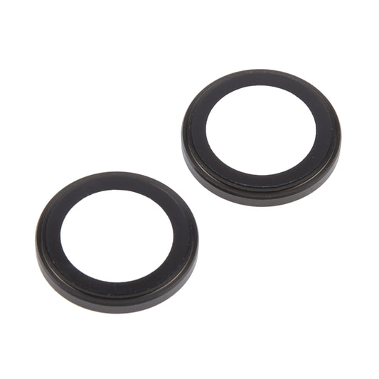 For iPhone 16 Plus / 16 Metal Tempered Glass Back Camera Film(Black) by buy2fix