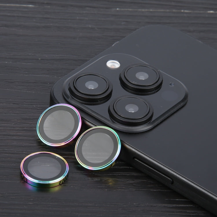 For iPhone 16 Pro / 16 Pro Max Metal Tempered Glass Back Camera Film(Colorful) by buy2fix