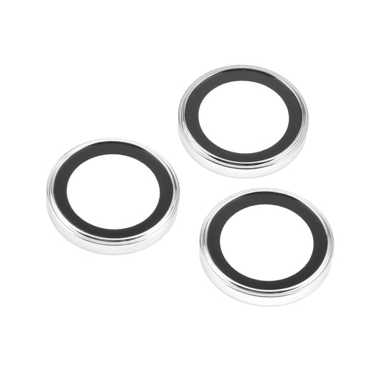 For iPhone 16 Pro / 16 Pro Max Metal Tempered Glass Back Camera Film(Silver) by buy2fix