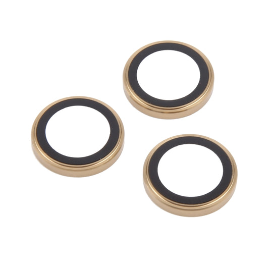 For iPhone 16 Pro / 16 Pro Max Metal Tempered Glass Back Camera Film(Gold) by buy2fix