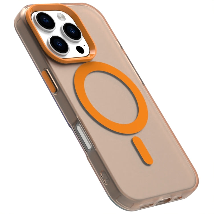 For iPhone 16 Pro Max Candy Magsafe PC Hybrid TPU Phone Case(Orange) by buy2fix