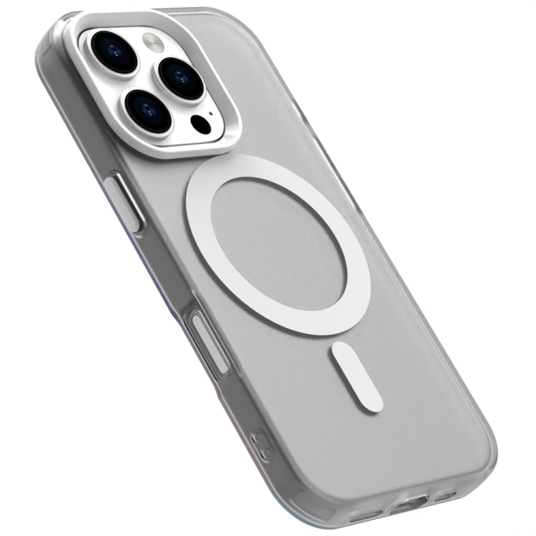 For iPhone 16 Pro Candy Magsafe PC Hybrid TPU Phone Case(White) by buy2fix