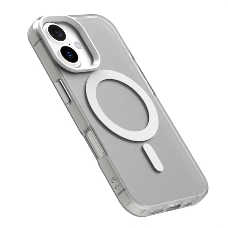 For iPhone 16 Plus Candy Magsafe PC Hybrid TPU Phone Case(White) by buy2fix