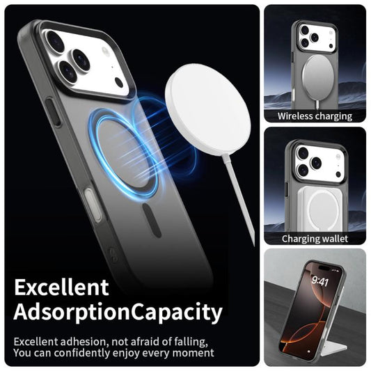 For iPhone 17 Pro Max Candy Magsafe PC Hybrid TPU Phone Case(Black) - iPhone 17 Pro Max Cases by buy2fix | Online Shopping UK | buy2fix