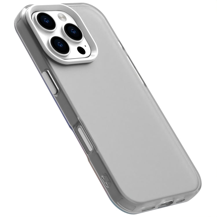 For iPhone 16 Pro Max Candy PC Hybrid TPU Shockproof Phone Case(White) by buy2fix