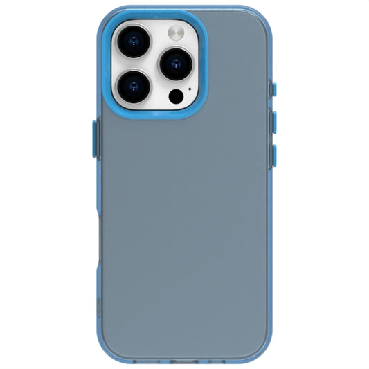 For iPhone 16 Pro Candy PC Hybrid TPU Shockproof Phone Case(Blue) by buy2fix