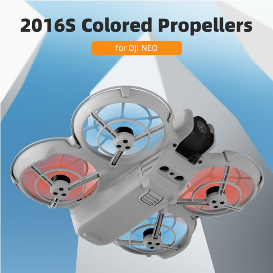 For DJI Neo Sunnylife 2016S Drone Color 3-Blade Propeller, Quantity:2 pairs(Blue) by Sunnylife
