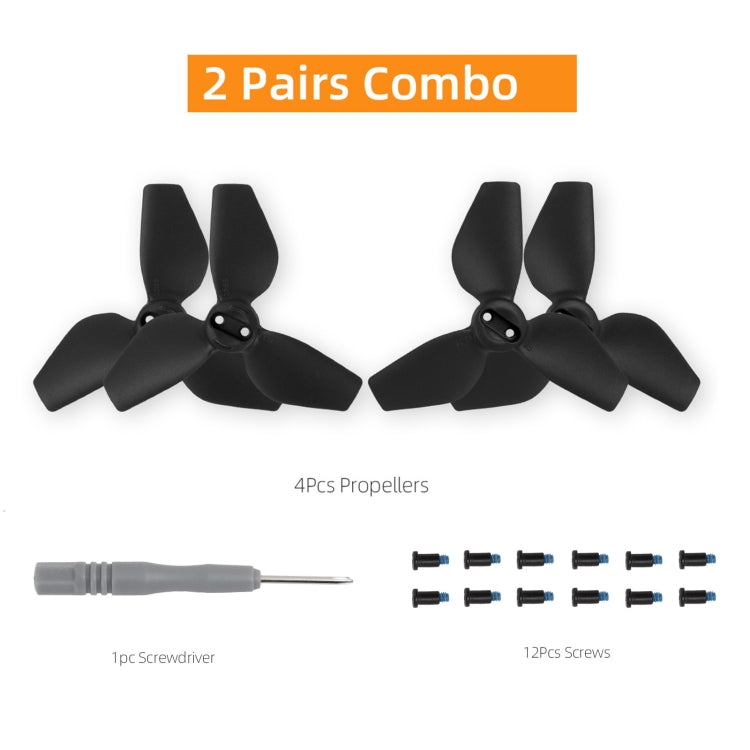 For DJI Neo Sunnylife 2016S Drone Color 3-Blade Propeller, Quantity:2 pairs(Black) by Sunnylife