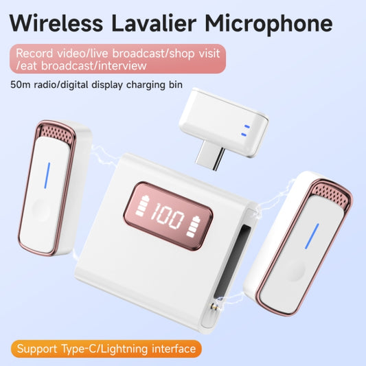 SX88 1 TX + 2 RX Smart Noise Reduction Lavalier Wireless Microphone, Specification:8 Pin(Silver) by buy2fix