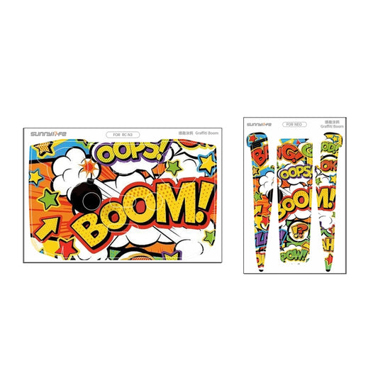 For DJI Neo Drone Body Remote Control Protective Sticker(Graffiti Boom) by Sunnylife