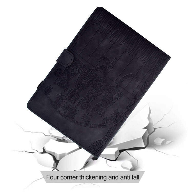 For Samsung Galaxy Tab S9 / S9 FE Cats Embossed Leather Smart Tablet Case(Black) by buy2fix