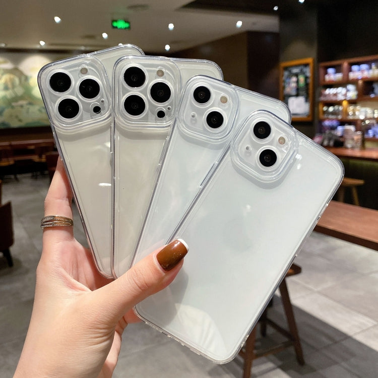 For iPhone 16 Pro Angel Eye Straight Edge Full Cover TPU Phone Case(Transparent) by buy2fix