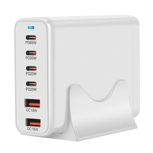 155W 4Type-C, 2USB 6-Ports Desktop Fast Charger, Plug Type:US Plug(White) by buy2fix