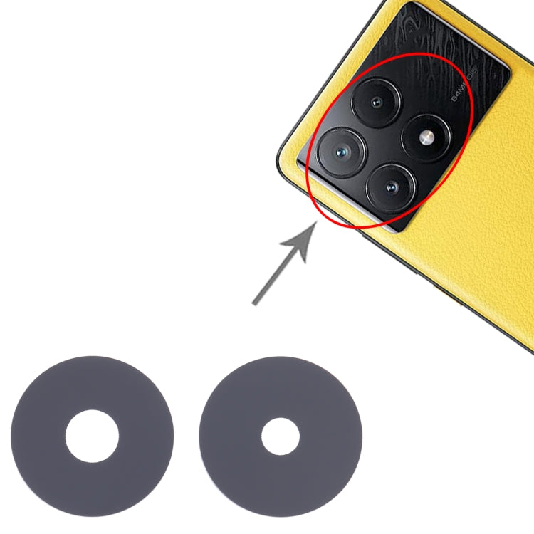 For Xiaomi Poco X6 Pro 10pcs Back Camera Lens by buy2fix