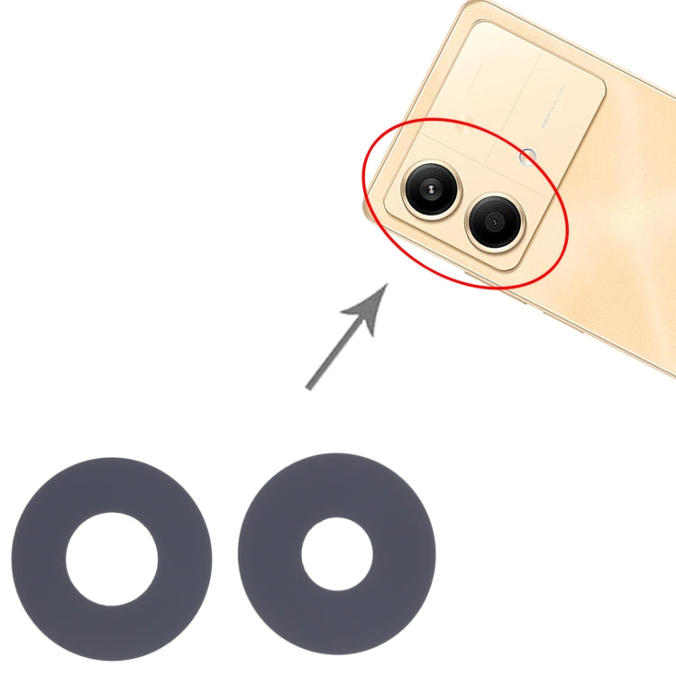 For Xiaomi Poco X6 Neo 10pcs Back Camera Lens by buy2fix