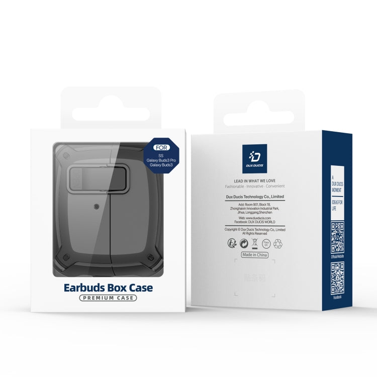 For Samsung Galaxy Buds3 / 3 Pro DUX DUCIS SECH Series Earbuds Box Protective Case(Black) by DUX DUCIS