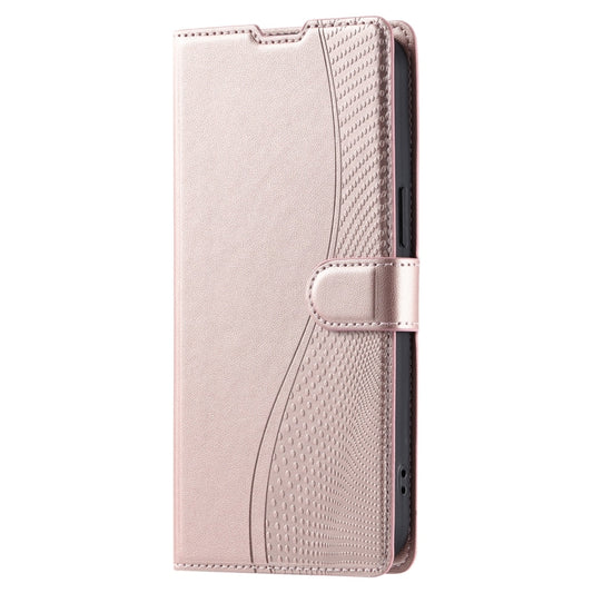 For iPhone 16 Pro Max Voltage Ultra-thin Dot Leather Phone Case(Rose Gold) by buy2fix