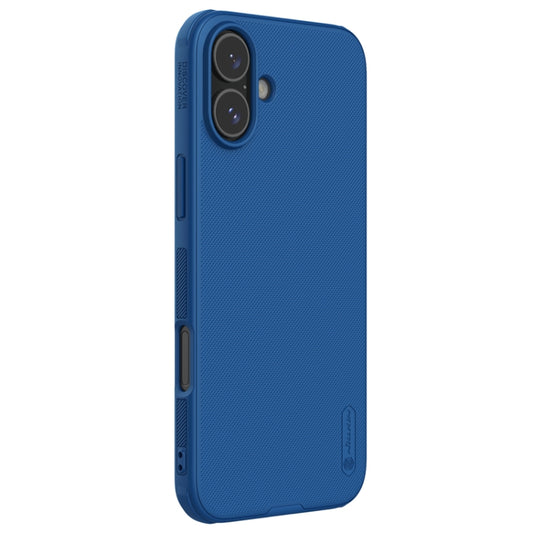 For iPhone 16 NILLKIN Frosted Shield Pro PC + TPU Phone Case(Blue) by NILLKIN