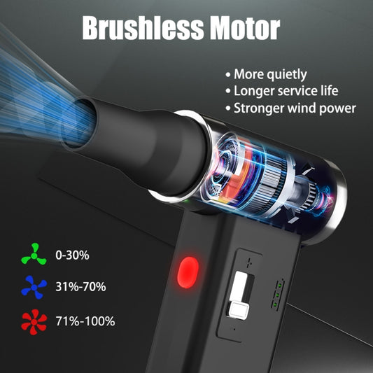 FT03 Portable Multifunctional Wireless Electric Air Duster(Black) by buy2fix