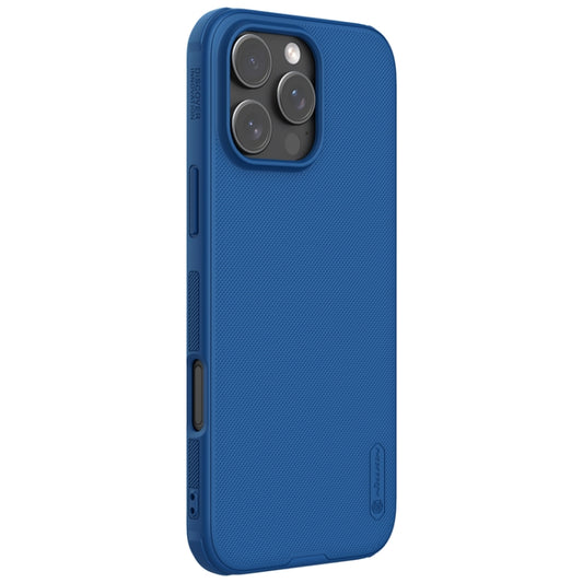 For iPhone 16 Pro NILLKIN Frosted Shield Pro Magnetic Magsafe Phone Case(Blue) by NILLKIN