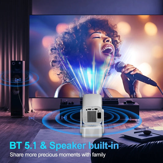 Y7S 720P Android 11 OS Portable Home WiFi Projector with Speaker, CPU:Allwinner H713(US Plug) by buy2fix