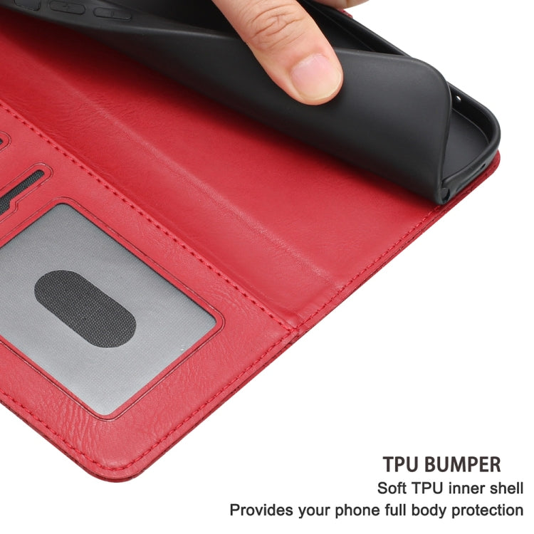For Samsung Galaxy S25 5G Floral Embossed Pattern Leather Phone Case(Red) by buy2fix