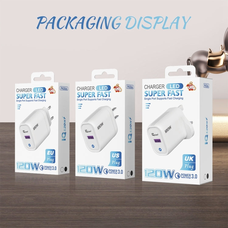 120W USB Fast Charger, Plug:US Plug(Yellow) - USB Charger by buy2fix | Online Shopping UK | buy2fix