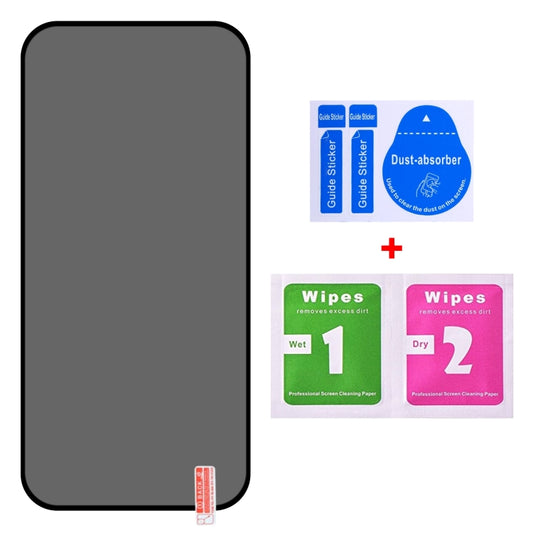 For iPhone 16 25pcs Full Cover Anti-spy Silk Screen Tempered Glass Film by buy2fix