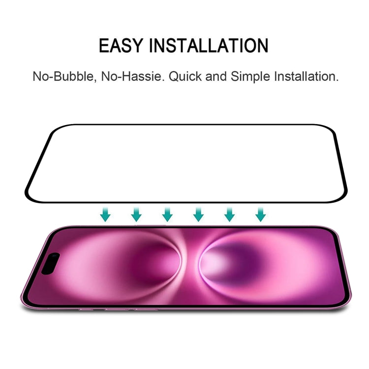 For iPhone 16 Plus 25pcs Full Glue Screen Tempered Glass Film by buy2fix