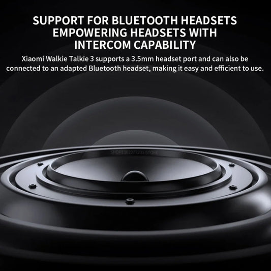 Original Xiaomi IP65 Waterproof UV Dual Band Walkie Talkie 3(Black) by Xiaomi