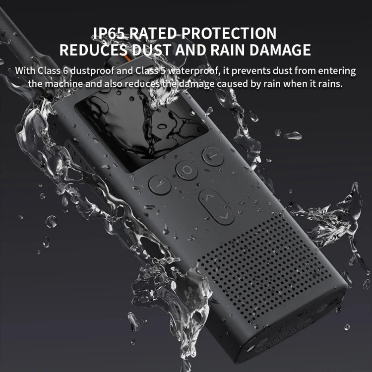 Original Xiaomi IP65 Waterproof UV Dual Band Walkie Talkie 3(Black) by Xiaomi