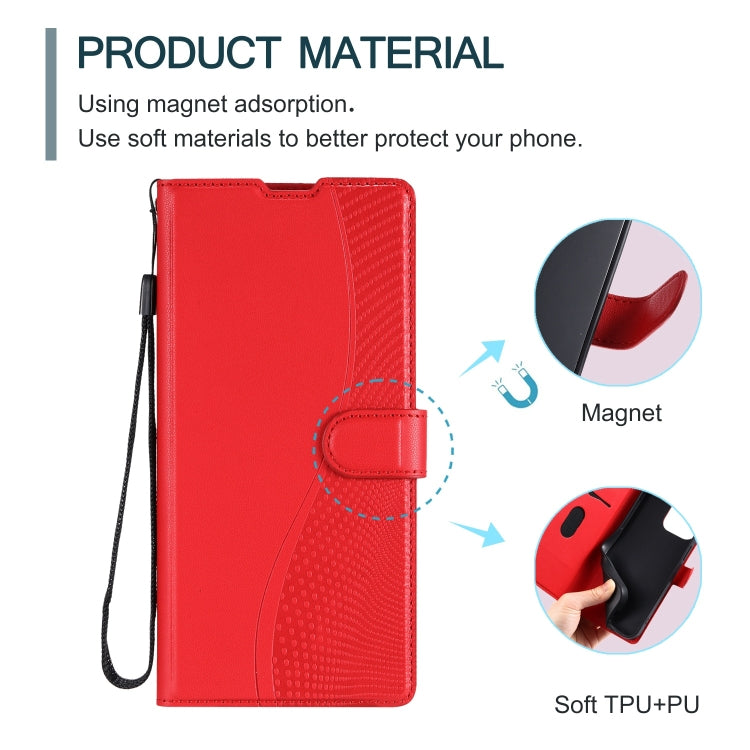 For Redmi K70 Voltage Ultra-thin Dot Leather Phone Case(Red) by buy2fix