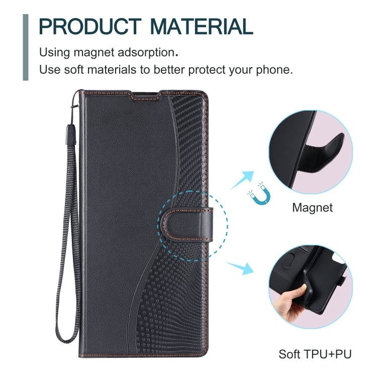 For Redmi K70 Voltage Ultra-thin Dot Leather Phone Case(Black) by buy2fix