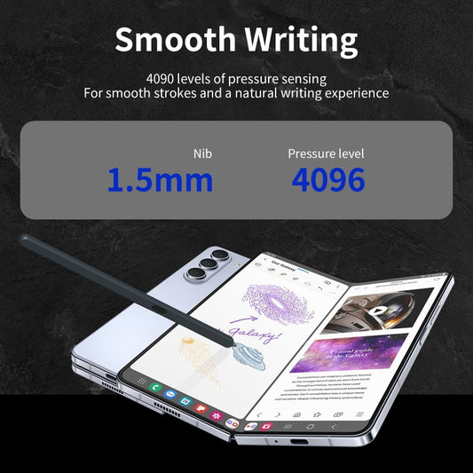 For Samsung Galaxy Z Fold6 / 5 / 4 / 3 Electromagnetic Stylus Pen with Pen Slot(Dark Grey) - Stylus Pen by buy2fix | Online Shopping UK | buy2fix