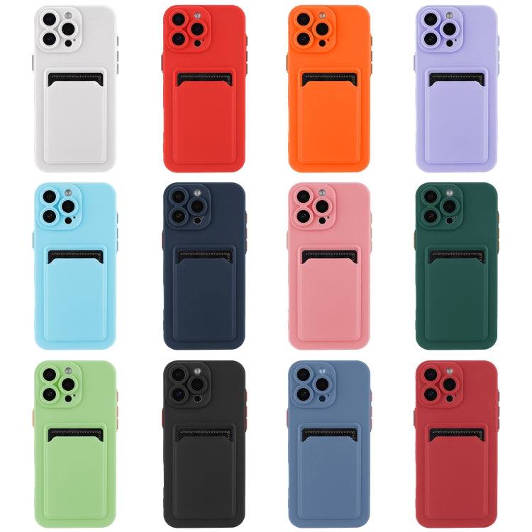 For iPhone 16 Pro Skin Feel Card Contrast Color Button TPU Phone Case(Orange) by buy2fix