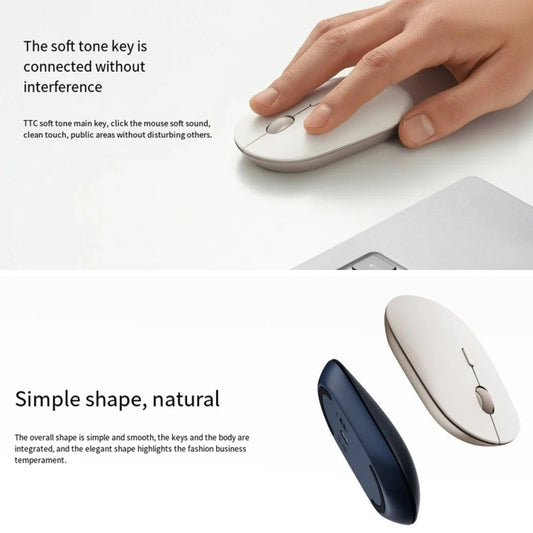 Original Xiaomi XMBXSB01YM Bluetooth Dual Mode Silent Portable Mouse 3(Black) by Xiaomi