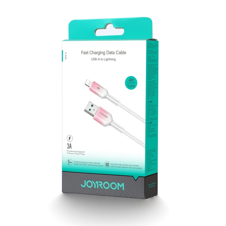 JOYROOM S-A42 Crystal Clear Series Fast Charging Data Cable, USB to 8 Pin Cable, Length: 1.2m(White) by JOYROOM