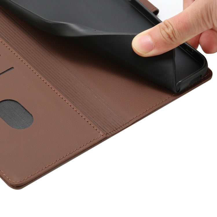 For Samsung Galaxy S25+ 5G Cartoon Elephant Embossed Leather Phone Case(Brown) by buy2fix