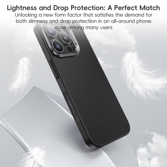 For iPhone 16 Benks MagSafe Kevlar Fiber Ultra-thin Shockproof Phone Case(Black) by Benks