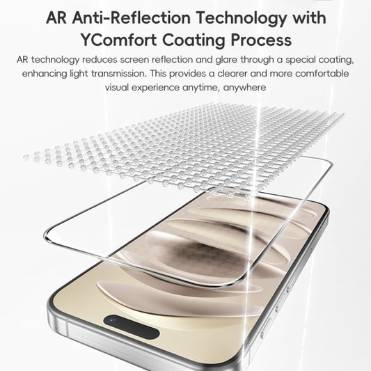 For iPhone 16 Pro Max Benks King Kong Series Corning AR Antireflective Tempered Glass Film by Benks