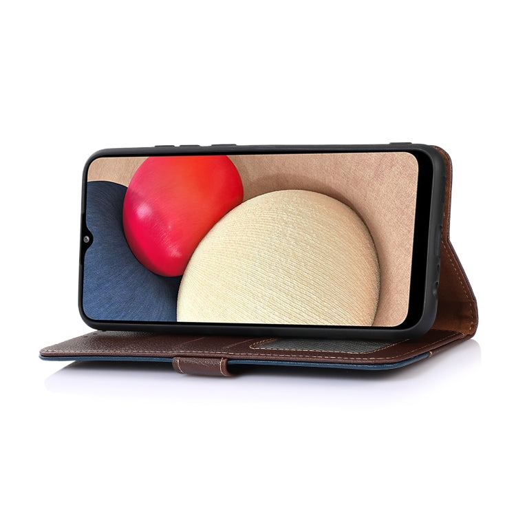 For Samsung Galaxy S25 Ultra KHAZNEH Litchi Texture Leather RFID Phone Case(Brown) by buy2fix