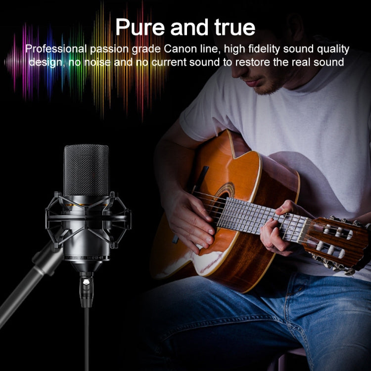 6.35mm to XRL Canon Female Dual Channel Microphone Audio Cable, Length:2m(Black) by buy2fix