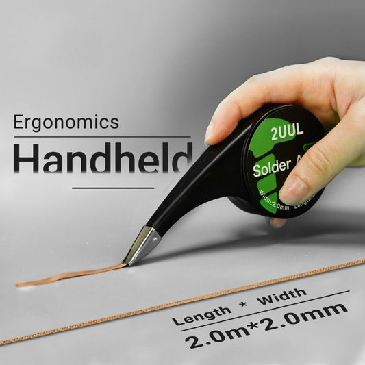 2UUL DW21 2.0mm Solder Away Desoldering Wick, Length: 2m by 2UUL