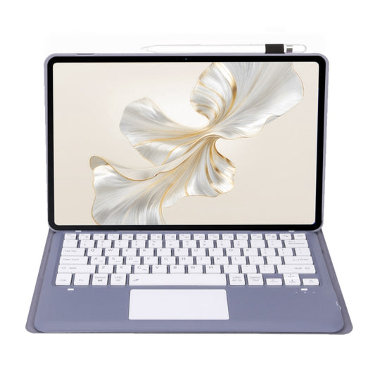 For Huawei MatePad Pro 12.2 Ultra-thin Detachable Bluetooth Keyboard Leather Tablet Case with Touchpad(Lavender White) by buy2fix