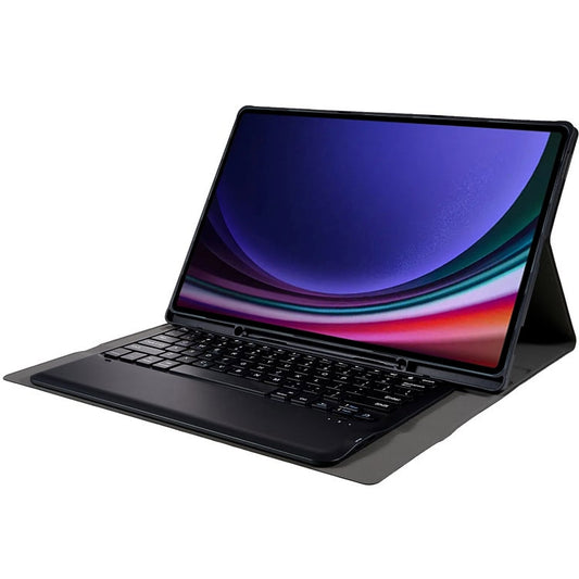 For Samsung Galaxy Tab S10 Ultra A910B Pen Slot Detachable Bluetooth Keyboard Leather Tablet Case(Black) by buy2fix